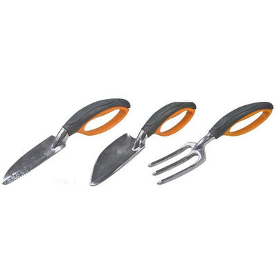 Herramienta de jardinería incluye tenedor 3 piezas de pesada tarea de la paleta de la paleta de mano Conjunto con agarre grande