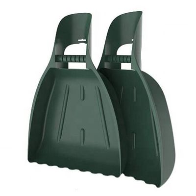 Cucharas de hojas de plástico y rack de mano perfecto para limpieza de hojas