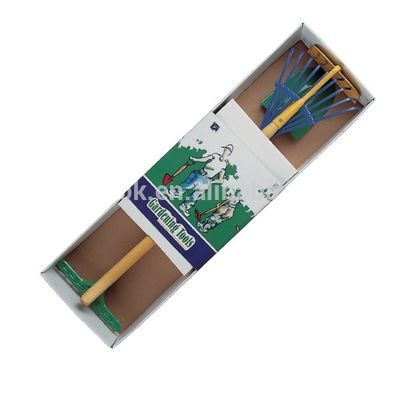 10pcs herramientas de jardín conjunto de mano con mango de madera larga multifuncional y soporte personalizado
