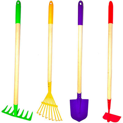 10pcs herramientas de jardín conjunto de mano con mango de madera larga multifuncional y soporte personalizado