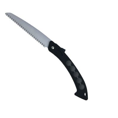 Sierra de poda plegable con dientes de molienda de biselado triple y hoja de obsidiana duradera