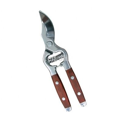 Pruner de derivación de acero inoxidable con manija de madera de acabado de espejo de calidad pulida DIY