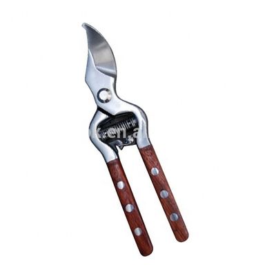 Pruner de derivación de acero inoxidable con manija de madera de acabado de espejo de calidad pulida DIY