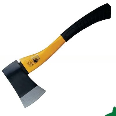 Hacha de hacha con mango de acero de carbono 45 y fibra de vidrio resistente a la intemperie